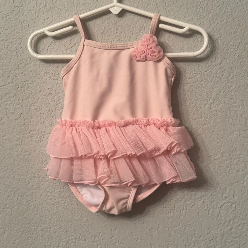 Little Me Light Pink Leotard with Tutu Skirt
